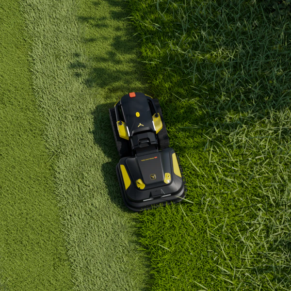 Arial view of Yarbo Lawn Mower Pro