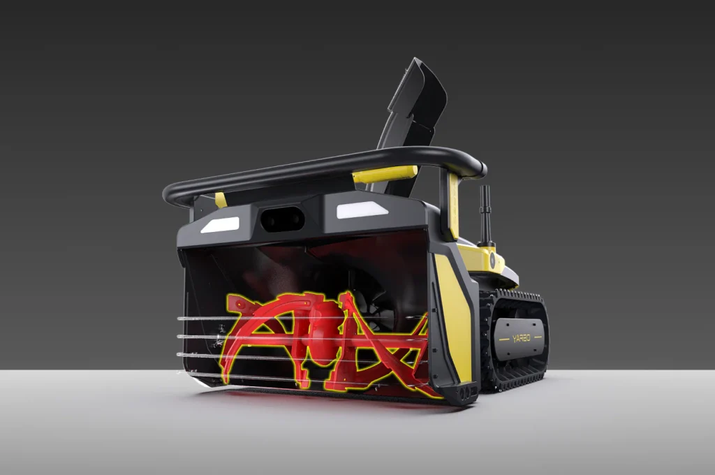 Yarbo snow blower's 2-stage design
